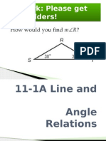 11-1ab Line and Angle Relations and Parallel Lines