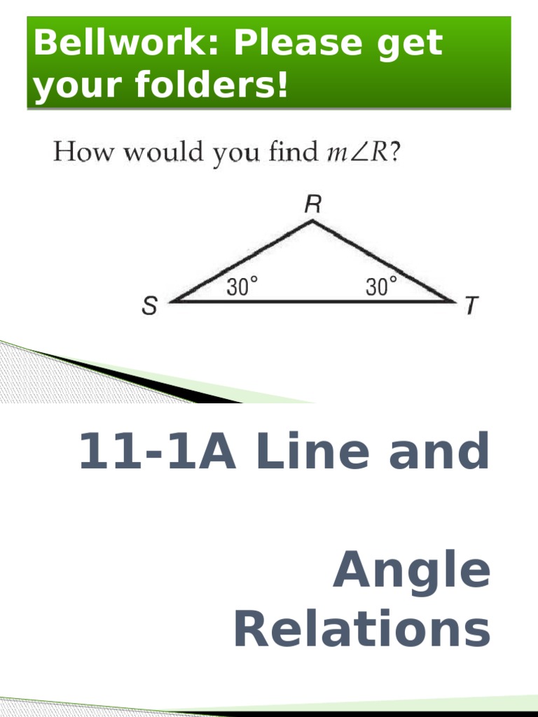 Geometry Basics: Angles & Lines | PDF | Teaching Methods & Materials