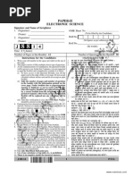 CBSE UGC NET Electronic Science Paper 2 June 2014