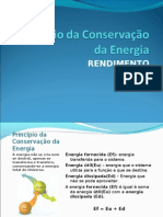 Principio Da Cons - de Energia e Rendimento