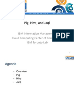 Pig, Hive, and Jaql: IBM Information Management Cloud Computing Center of Competence IBM Toronto Lab