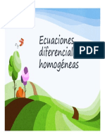 Ecuaciones Diferenciales Homogeneas