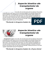 Aspecte Bioetice Ale Transplantului de Organe