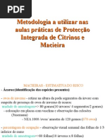 Proteção Integrada Citrinos, Macieiras e Vinha