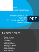 Management of Patients With Reproductive Disorders