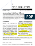 Antepartum Fetal Surveillance ACOG Bulletin 2014-1