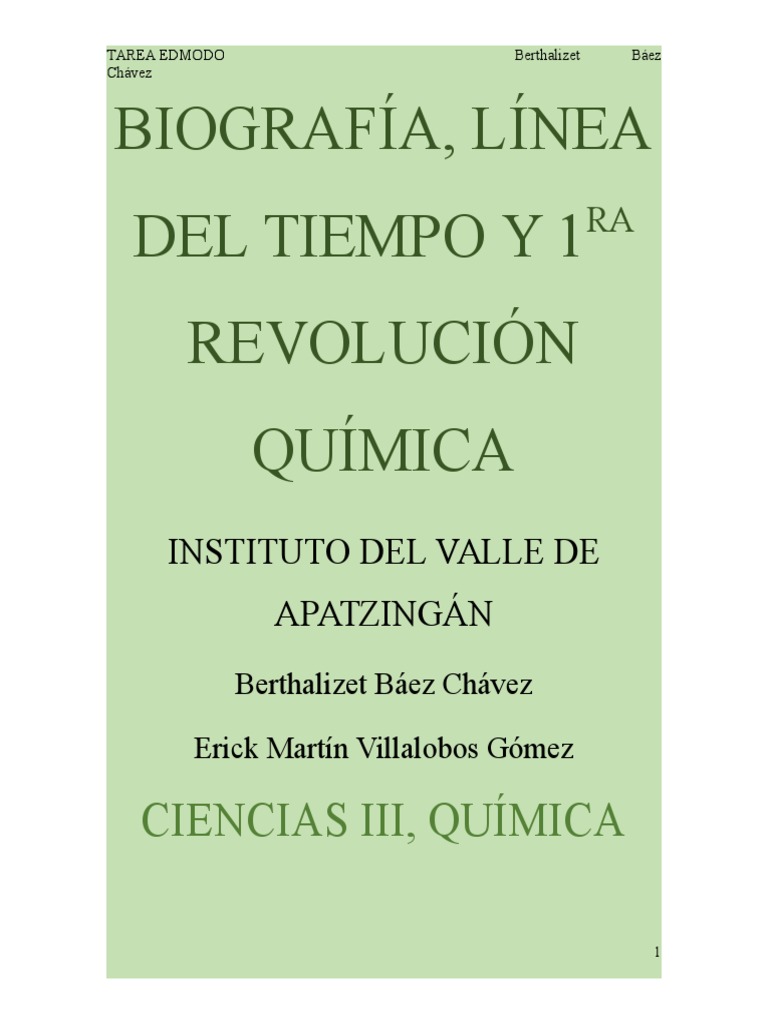 BiografÍa Línea Del Antoine Laurent Lavoisier