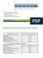 Calculos Fuerzas Que Se Oponen Al Movimiento Excel (Recuperado)