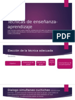 Técnicas de Enseñanza-Aprendizaje