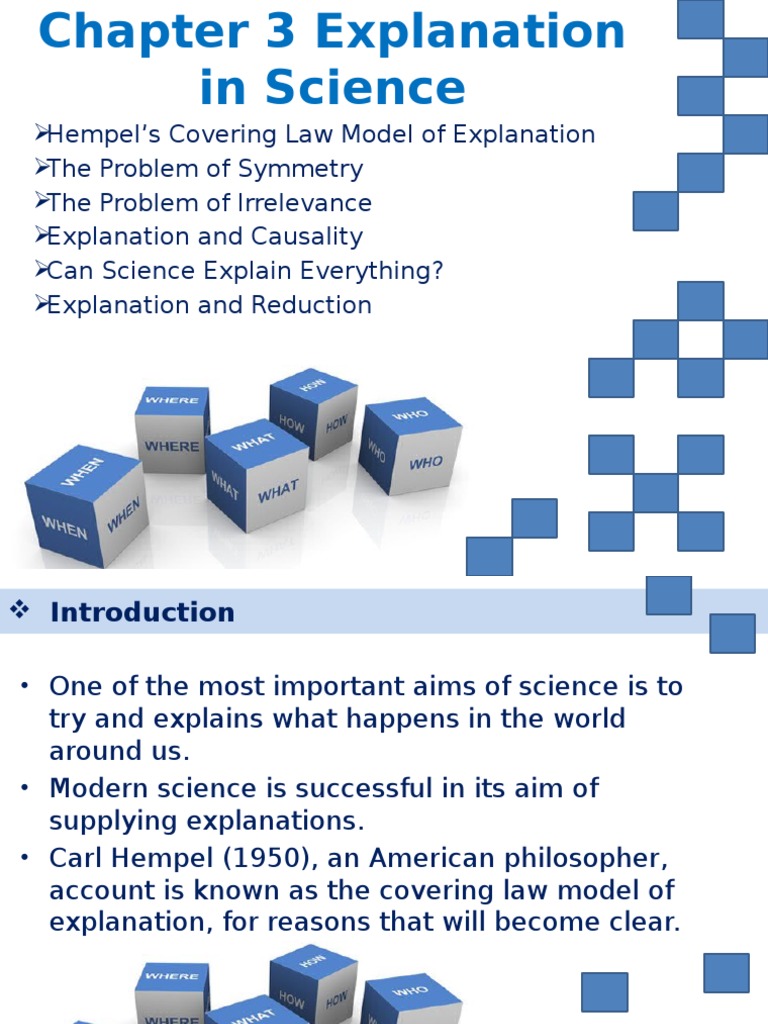 Hempel's Model of Scientific Explanation | PDF | Reductionism | Causality