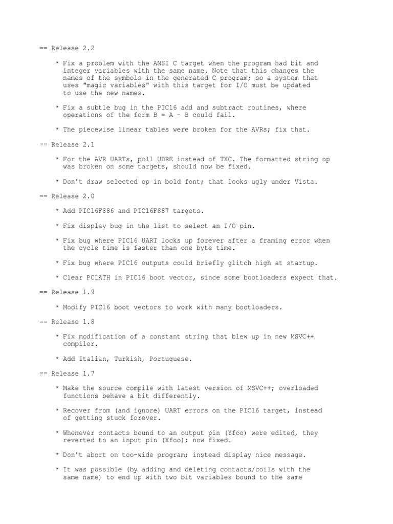 Ldmicro Changes | PDF | C (Programming Language) | String (Computer ...