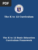 The K To 12 Curriculum