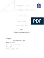 Práctica5 - Elementos Primario de Medición de Temperatura.