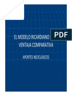Aportes Neoclasicos Modelo Ricardiano PDF