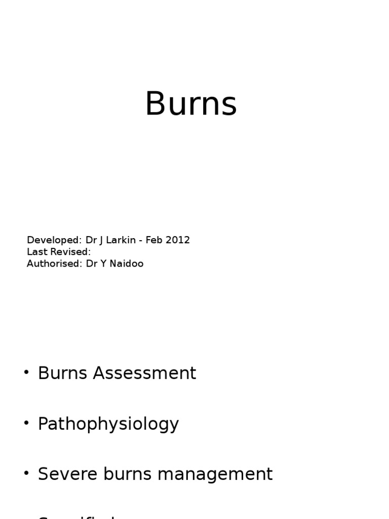 Burns Assessment | Download Free PDF | Burn | Clinical Medicine