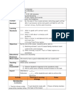 lesson plan listening and speaking year 3 topic my cosuins,my neighbour