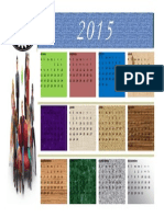 Taller 3 Calendarios 2015 Calendario Anual Daniel Giraldo Ramirez Grado 9c Profesora Alba Ines Giraldo Ietisd 2015