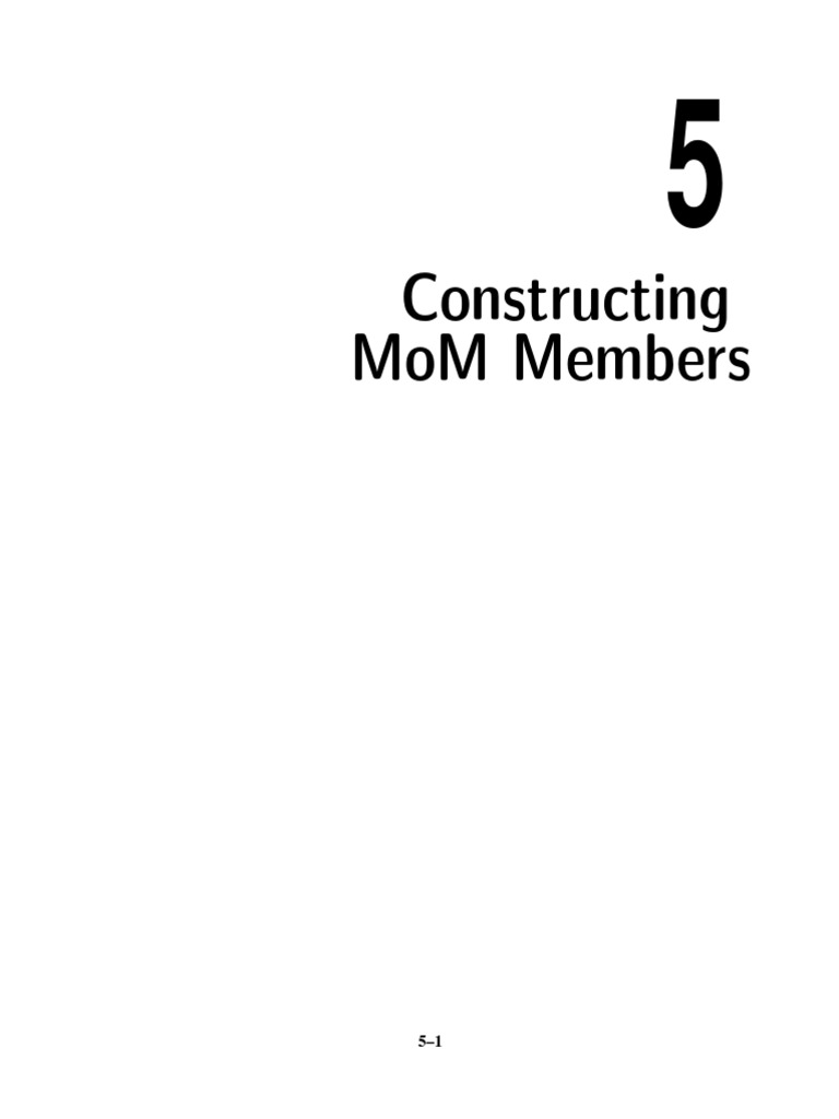 Constructing Mom Member | PDF | Deformation (Mechanics) | Bending