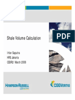 Shale Volume Calculation