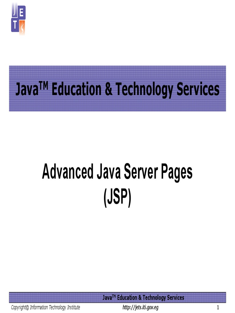 Advanced Java Server Pages (JSP) PDF | PDF | Html Element | Java Server ...