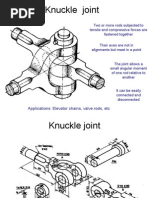 Knuckle Joint: Applications: Elevator Chains, Valve Rods, Etc