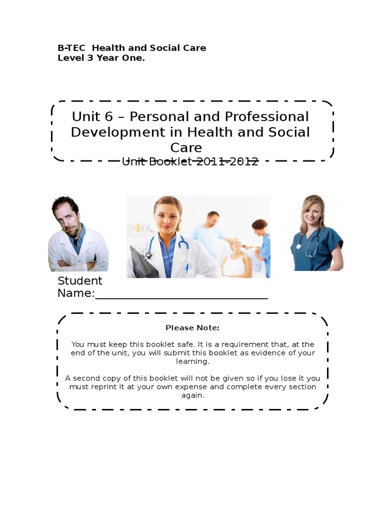 Health & Social Care Development Guide | PDF | Learning Styles ...