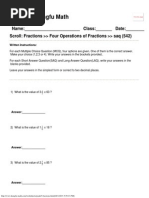 Singapore Math Worksheets Grade 5 Fractions