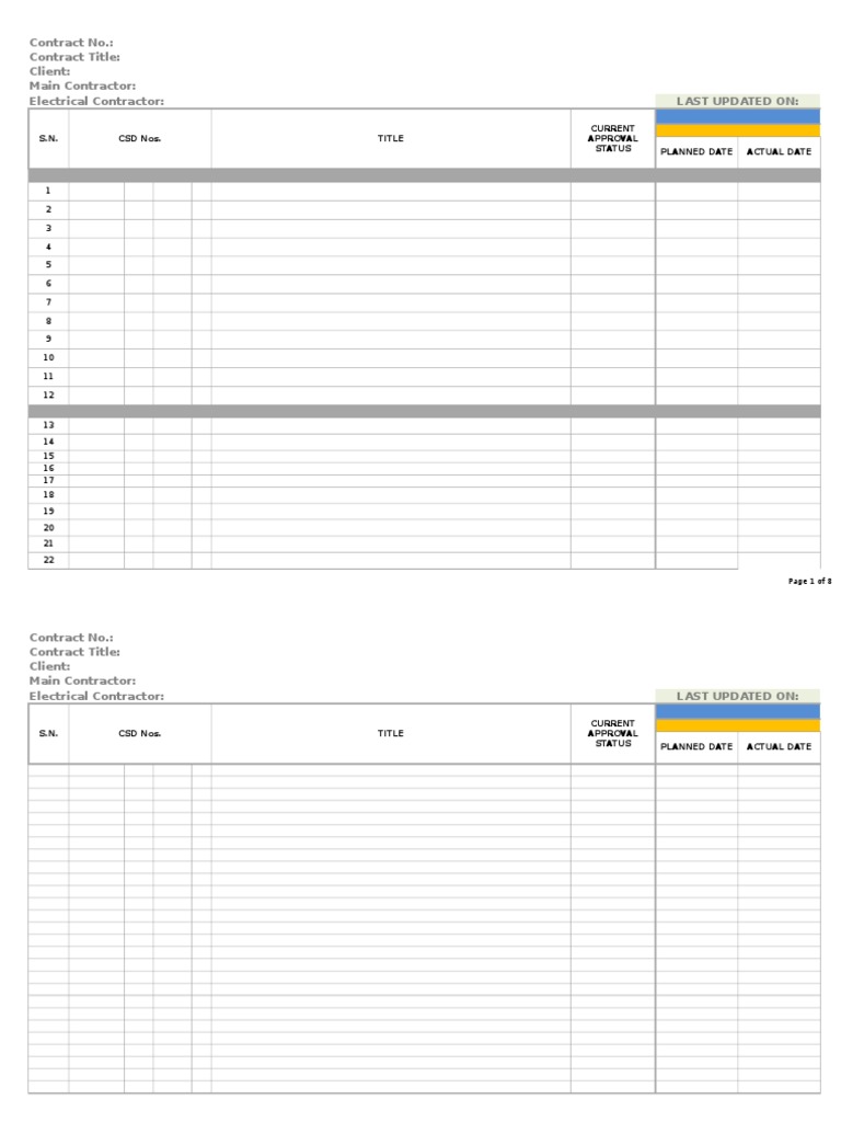 Materials Submittal Log | PDF | Technology & Engineering