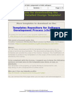 Software Detailed Design Template