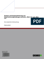 Analyse Und Systematisierung Von Unternehmensgründungen Zwischen Web 1.0 Und Web 2.0