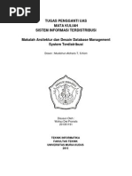 Download Makalah Arsitektur Dan Desain Database Manajemen System Terdistribusi-wahyu Dwi Pranata by Wahyu Dwi Pranata SN256629200 doc pdf
