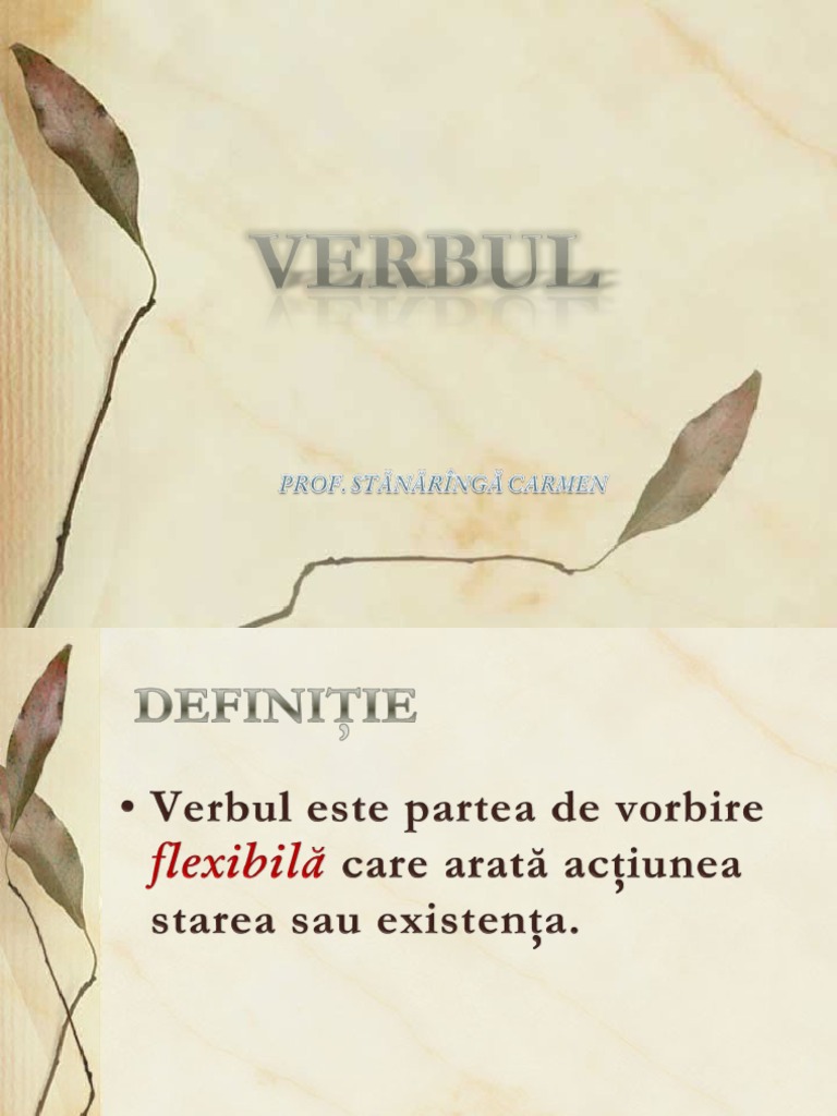 Verbele Copulative Formează | PDF