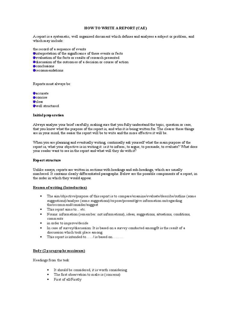 How To Write A Report | PDF | Evaluation | Epistemology