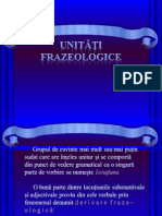 Unităţi Frazeologice