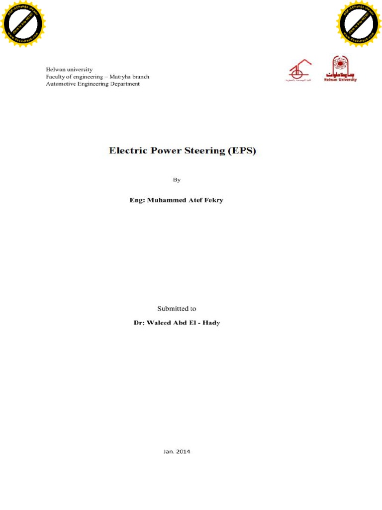 EPS (Electric Power Steering) | PDF | Steering | Magnetic Field