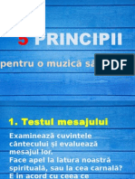 5 Principii in Muzica