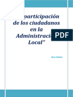 La participación ciudadana en la Administración Local