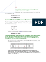 Math Investment Problems