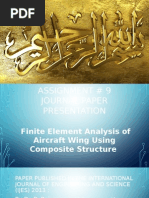 Finite Element Analysis of Aircraft Wing Using Composite Structure