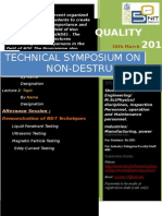 Technical Symposium On Non-Destructive: Quality 2015