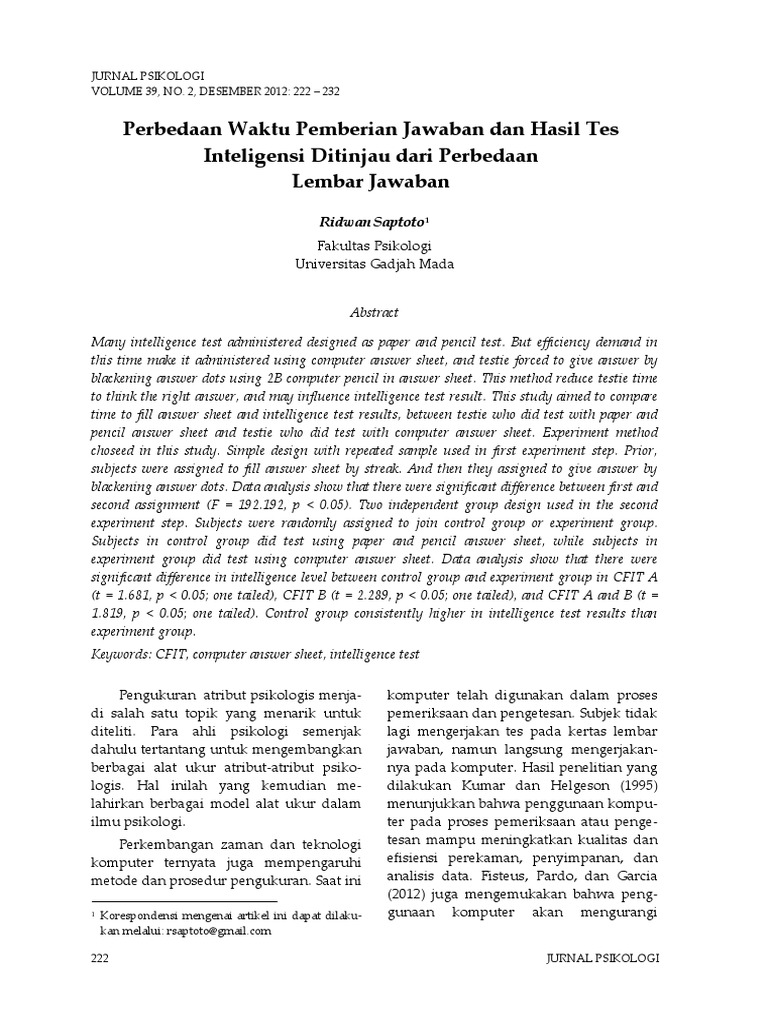 Jurnal Eksperimen Psikologi  PDF