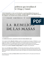Los Imbéciles Políticos Que Invadían El Pensamiento de Ortega y Gasset 