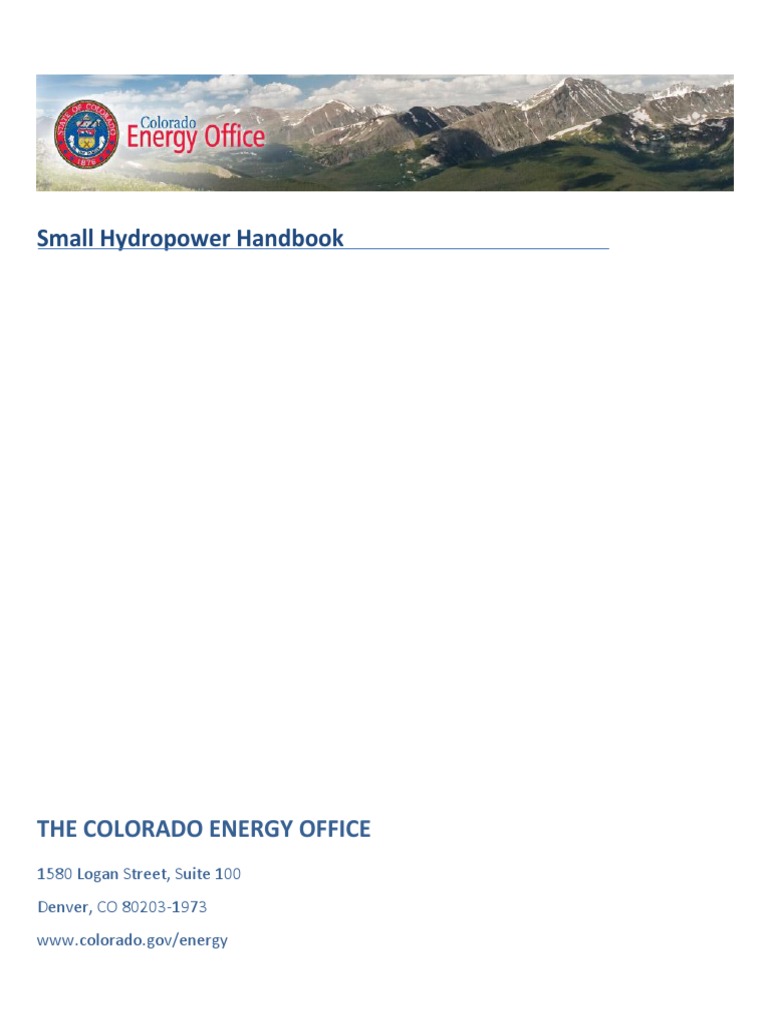Colorado Small Hydropower Guide | PDF