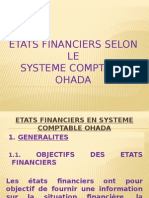 Etats Financiers Selon Le Syscohada