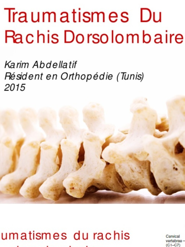 Traumatismes Du Rachis Dorso-Lombaire, PDF, Vertèbre