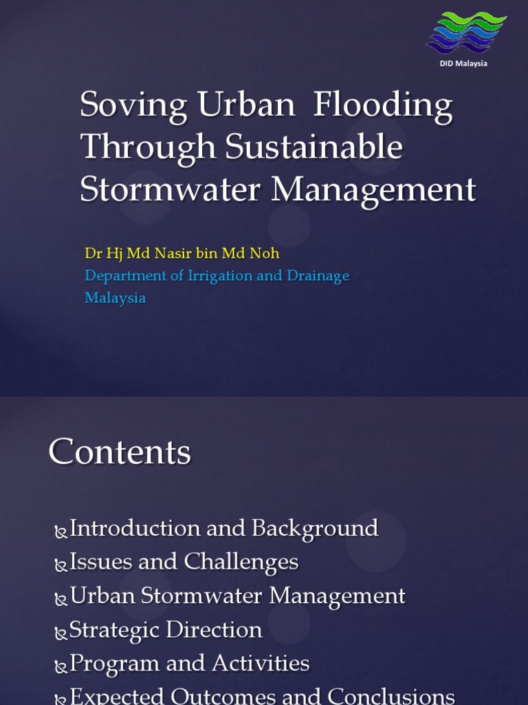 Sustainable Urban Flood Solutions | PDF | Stormwater | Flood