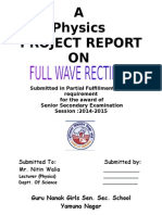 Project Report Full Wave Rectifier