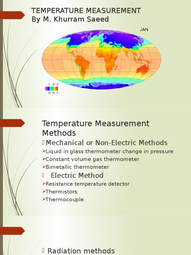 Temperature Measurement Methods Explained | PDF | Thermometer ...