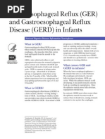 Gastroesophageal Reflux (GER) and Gastroesophageal Reflux Disease (GERD) in Infants