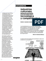 Guzman 1996 Industrias Culturales, Innovación Tecnologica y Competitividad